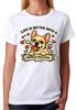 Life Is Better With A French Bulldog T-Shirt Dog Fawn Lover Gift Ladies Tee