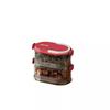 New Stackable Seasoning Box Set Space-saving Design Portable Storage Box Kitchen Dual Layer Sealed Box