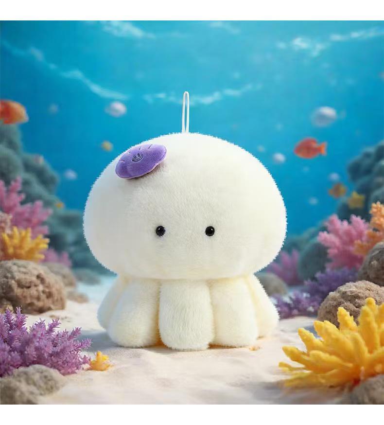 Dopamine Cloud Jellyfish Plush Doll: Cute Hugging Pillow and Children's Soothing Toy - Perfect Birthday Gift