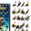 Bird Advent Calendar 2025 24 Days Christmas Countdown Calendar with Acrylic 2D Bird Hanging Decoration Holiday Gifts for Kids Bird Lovers