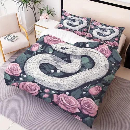 Snake Duvet Cover Duvet Cover With Snake Pattern Suitable For Children Kids And Adults Warm Soft Comfortable And Breathable