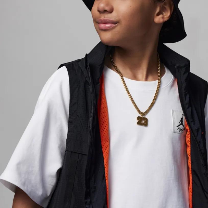 Jordan Kids T Shirts Crew Neck Moderate (Unisex) T-Shirts FQ0772 100