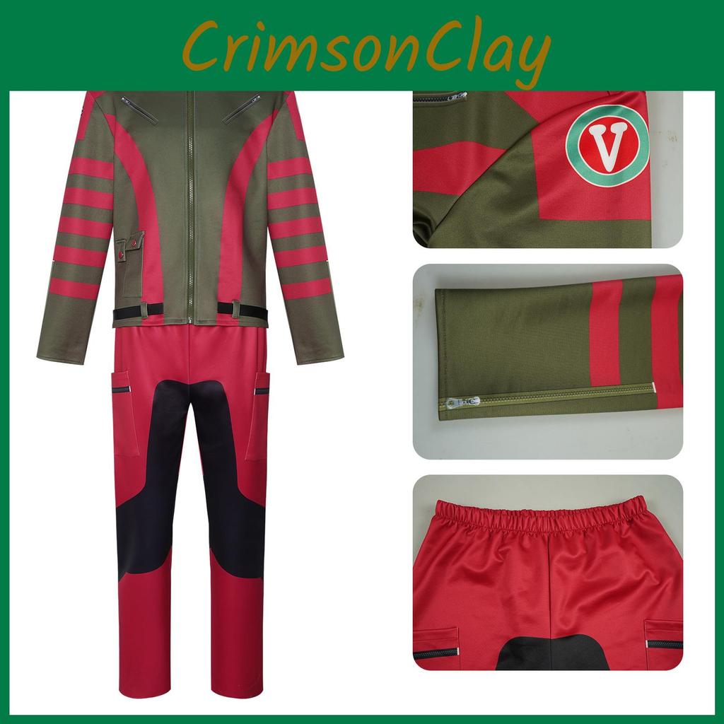 Ein rotes Callum Drift Cosplay Kostüm Jumpsuit Halloween Party Geschenke Mode