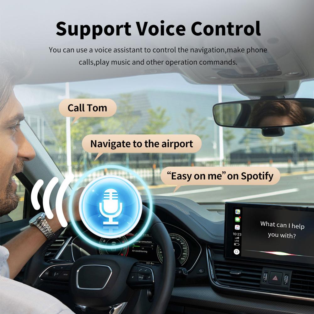 M25 2 in 1 For CarPlay/Android Auto Wired to Wireless Car Adapter Bluetooth-compatible 5.4 AI Box USB Dongle