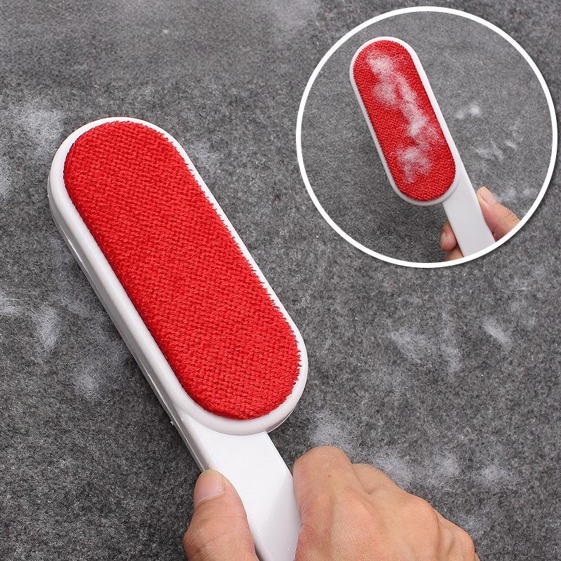2Pcs Double-Sided Static Brush Lint Remover, Easy To Operate, Reusable, Removing Dog Cat Hair From Sofa Carpet Clothes