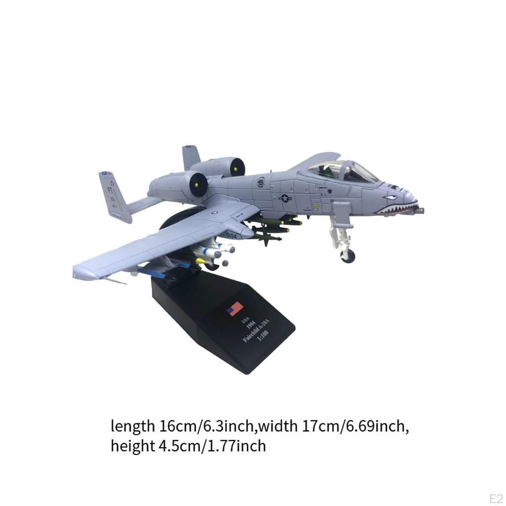 1/100 A10 Attack Plane Diecast Alloy Aircraft Toy for Gift Party Favor Boys