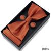 Classic Bowtie Bow Ties for Mens Butterfly Bowknot Pocket Square Cufflinks Suit Set Bussiness Accessories
