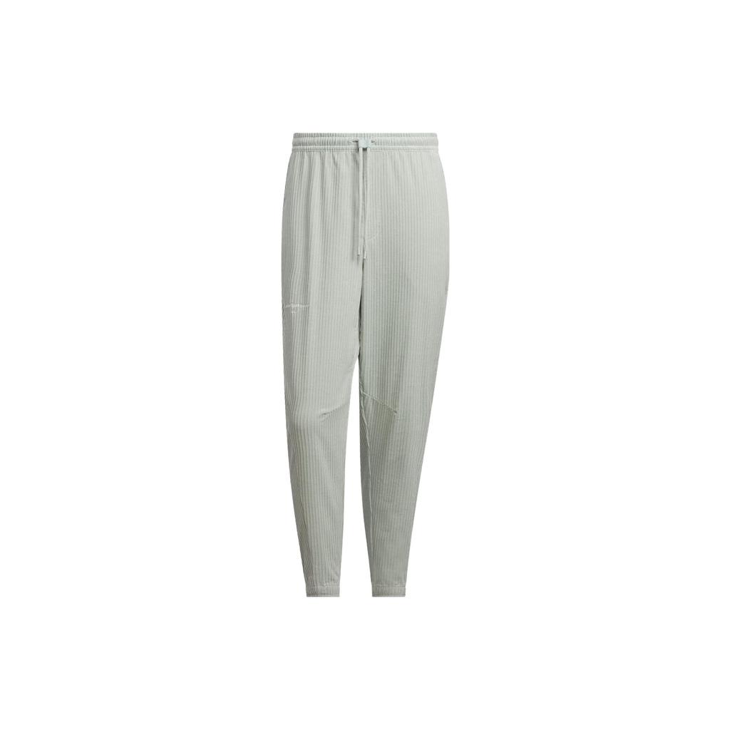 Adidas Lounge 7/8 Pants Solid Color Drawstring Cuffed Knit Sports Pants Men Pants Silver-Gray IQ1390