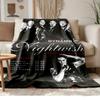 Nightwish A Soft and comfortable flannel Suitable for sofas living rooms outdoor camping travel and also makes a great anniversary gif