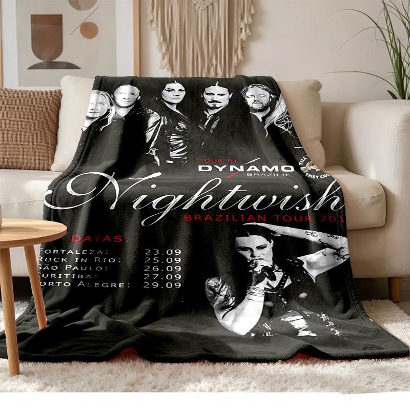 Nightwish A Soft and comfortable flannel Suitable for sofas living rooms outdoor camping travel and also makes a great anniversary gif