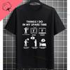 Things I Do In My Spare Time Funny Slogan Graphic Tshirt For Golf Lover Gift Originality Pure Cotton Casual Shortsleev Tshirts