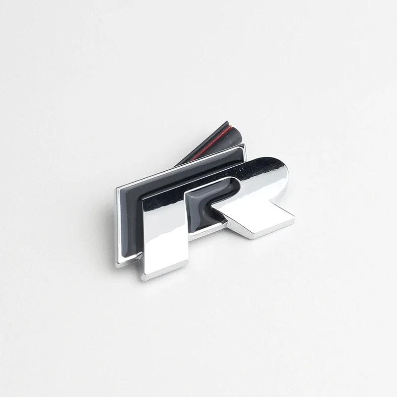 AABIP1 New 3D Metal Car Body Sticker Grill Emblem for Volkswagen VW R Rline Polo Passat B5 B6 B7 CC R32 Golf Jetta Tiguan Bora Scirocco