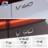 Car Audio Decorate 3D Aluminum Badge Emblem Stickers For VOLVO XC90 XC60 V40 V60 S60L Rear Logo Volvo Logo T4 T5 T6 B3 B4 B5 B6