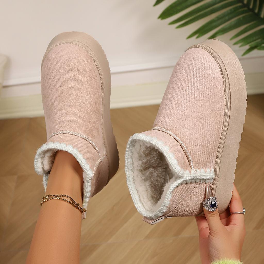 Fashion 2025 New Women Winter Fashion Thick-soled Snow Boots Flat-soled Plus Cotton Shoes Comfortable Casual Boots Women Shoes for Women