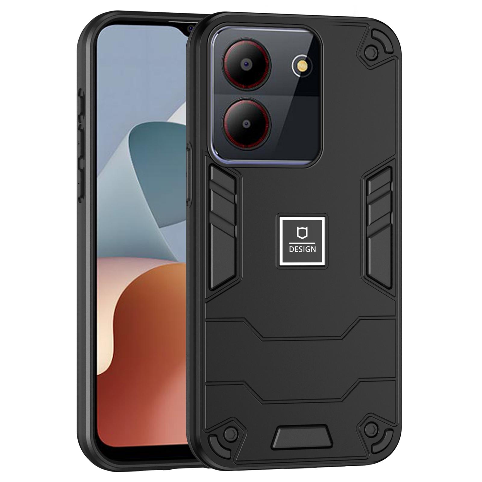 

Для ZTE Blade A54 чехол PC+TPU защитный чехол для телефона с защитой от падений Black