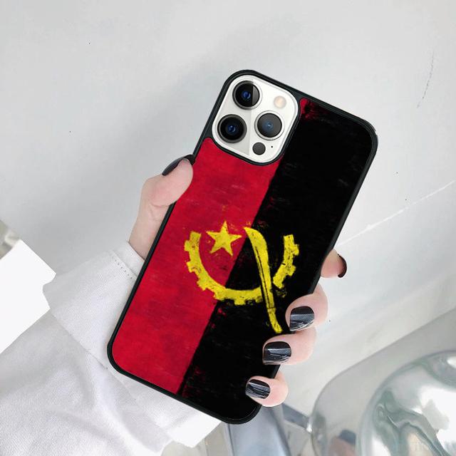 Angola Flag Phone Case Cover For iPhone 17 Air 15 Pro MAX 16 Plus 14 12 11 13 Coque
