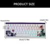 Professional PBT Keycaps MXes 60/68Keys Dyes Sublimated Plums Flower Pattern Ergonomic OEM Profile Computer Access