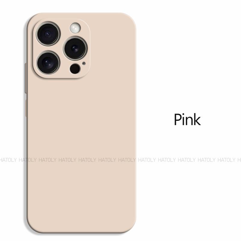 

Чехол для iPhone 16 Pro, чехол для iPhone 16 Plus, чехол для iPhone 16 Pro Max, противоударный жидкий силиконовый чехол для телефона, защитный чехол для iPhone 16 Pro For iPhone 16 розовый