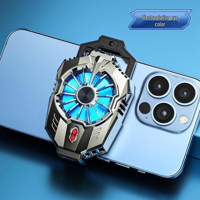 Desktop Semiconductor Dual-Core Mobile Phone Cooler Stand with Large Area Cooling and Fan