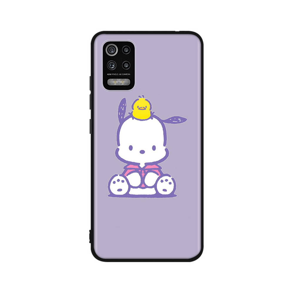 KT73 Pochacco Hülle für Xiaomi Poco X6 X4 M5 M6 F5 F6 C65 C55 C50 C51 C40 Redmi Note 7 8 14C A3X 13C 12C 11 10A 9C Pro Schwarz Sofe Hülle