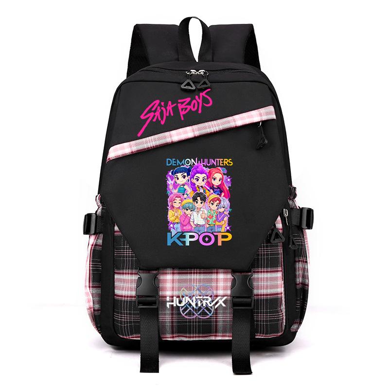 Sac à dos étudiant K-Pop Anime Dessin animé Imprimé Campus Haute Valeur Léger Décontracté