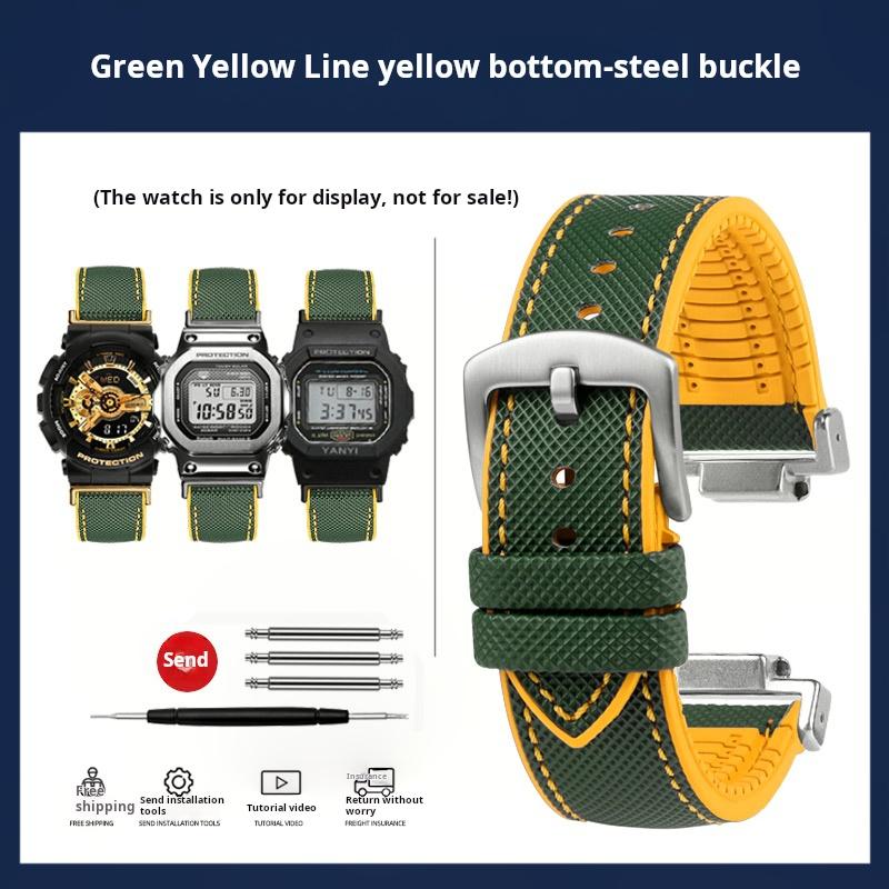 dw5600 DIY For Casio G-SHOCK DW-5600 GW-B5600 GW-M5610 GM-2100 GA-2100 Watchband GM GA-110 fluoro rubber Watch strap accessories