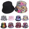Retro Print Bucket Hat With Sun Protection For Outdoor Activities