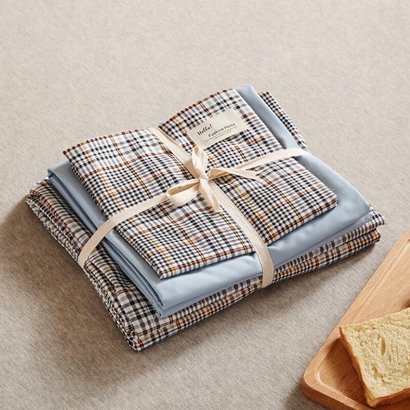 Japanese Style Washed Cotton 4-Piece Bedding Set