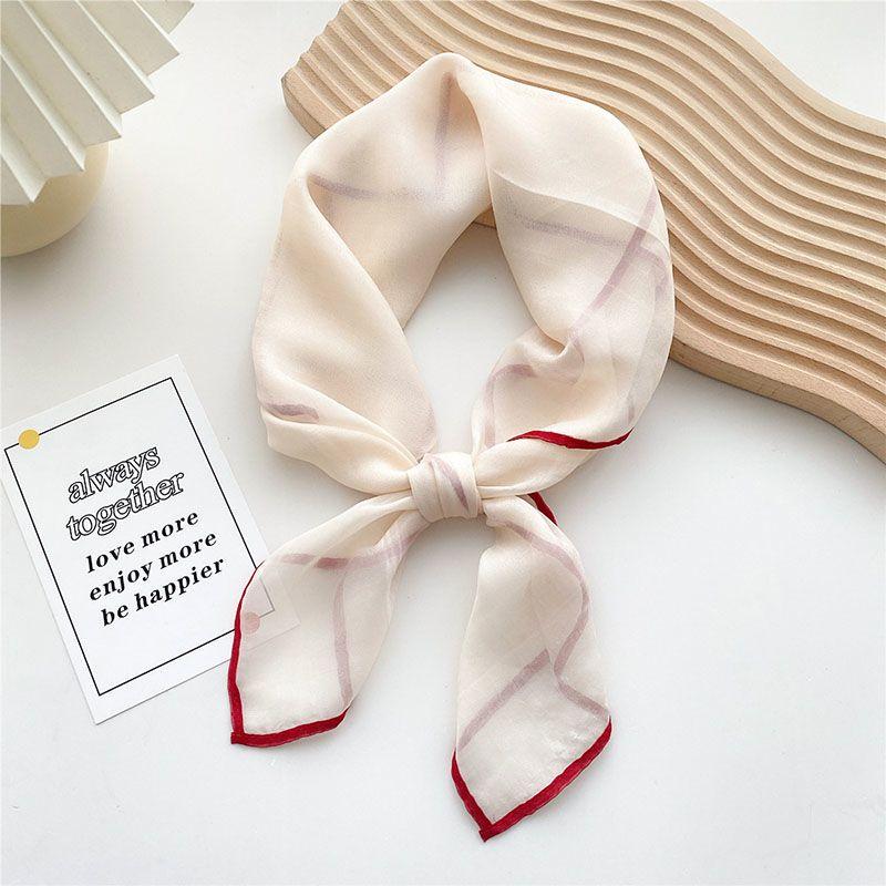 Tencel Square Scarf Women's Summer Thin Sunscreen and Neck Protection Versatile Summer Scarf