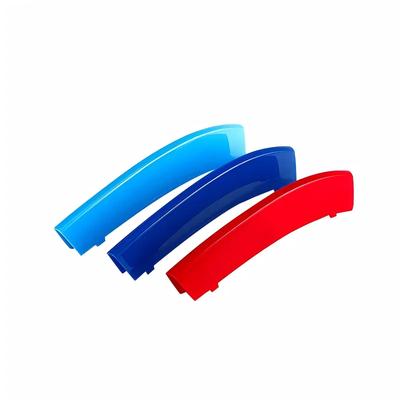 Adecuado para modificación de BMW Serie 5 04-23 525 535 523 530 540liE60 parrilla hebilla tricolor tira decorativa
