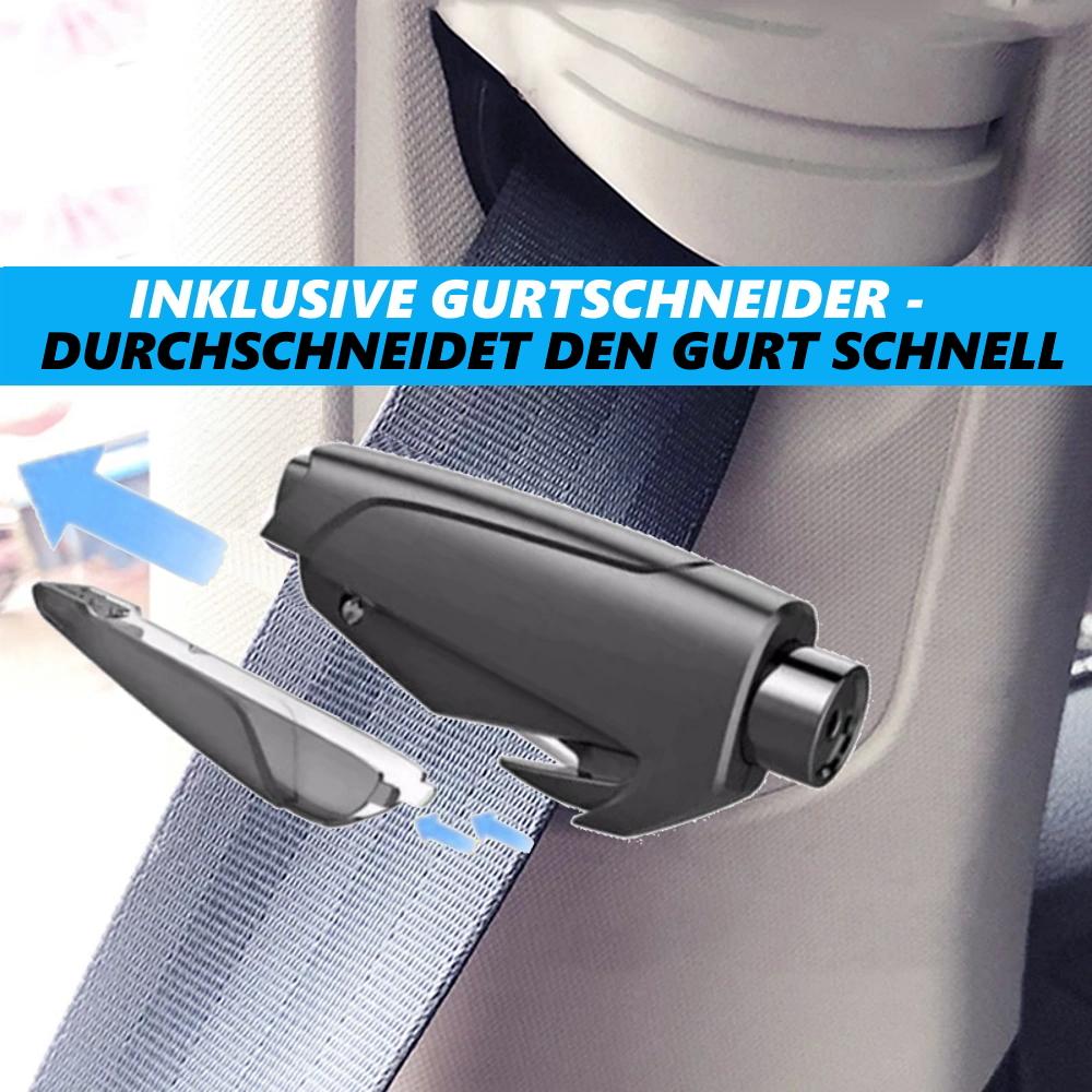 Outil de sauvetage d'urgence MagicSafe avec coupe-ceinture de sécurité, marteau en verre, marteau de voiture