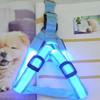 Light Up LED Dog Harness Adjustable Flashing Luminous Pet Chest Strap Rechargeable Soft Dog Glowing Vest Night Walking The Dog