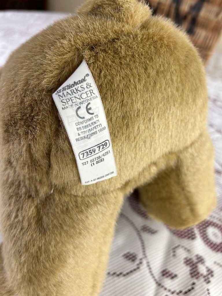 [USED] UK, British, Marks & Spencer, vintage teddy bear