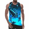 Scorpion 3D Printed Tank Tops Men's Fashion Streetwear Oversized Sleeveless Tank Top Bodybuilding Fitness Gym Vest Man Clothing