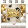 2D 1 piece background fabric for the graduation party of the 2026 graduating class polyester banner decoration