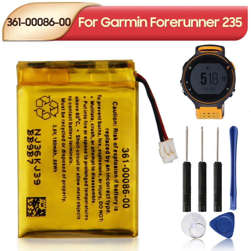 Перезаряжаемая литиевая батарея для Garmin Forerunner 235 220 225 630 645 Vivoactive 4 361-00086-00 361-00086-10 Умные часы 180 мАч