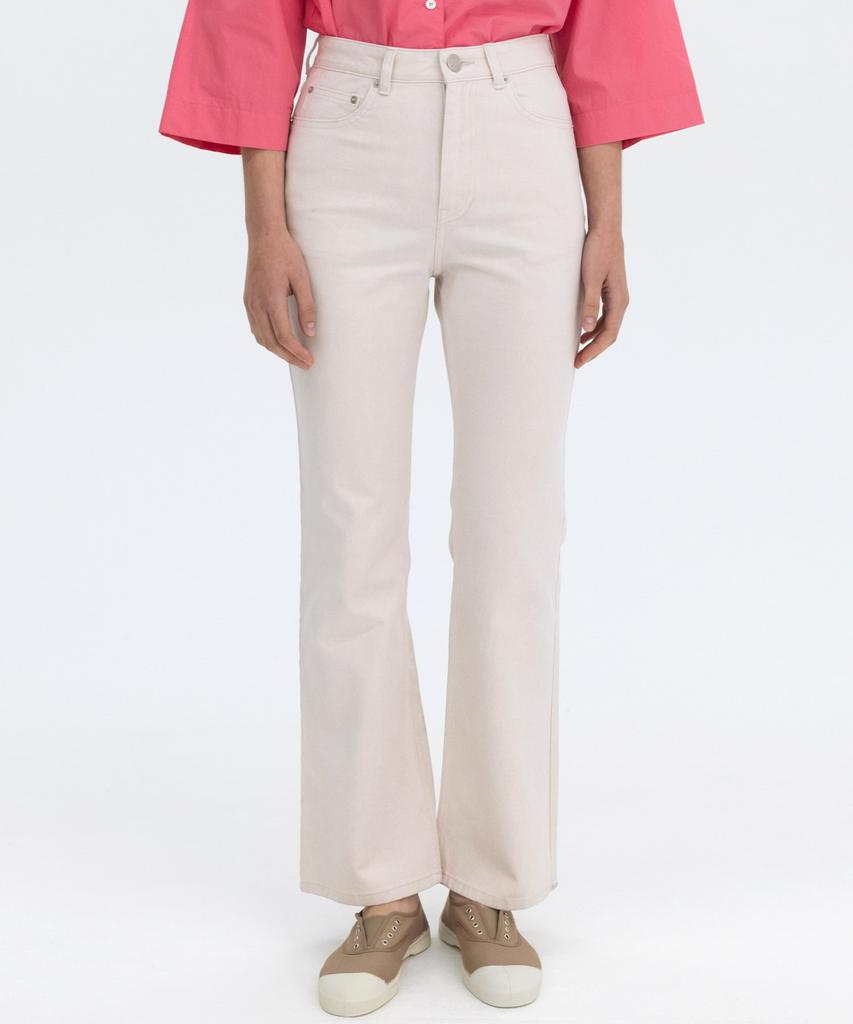 BENSIMON Boots Cut Washing Pants - Pink