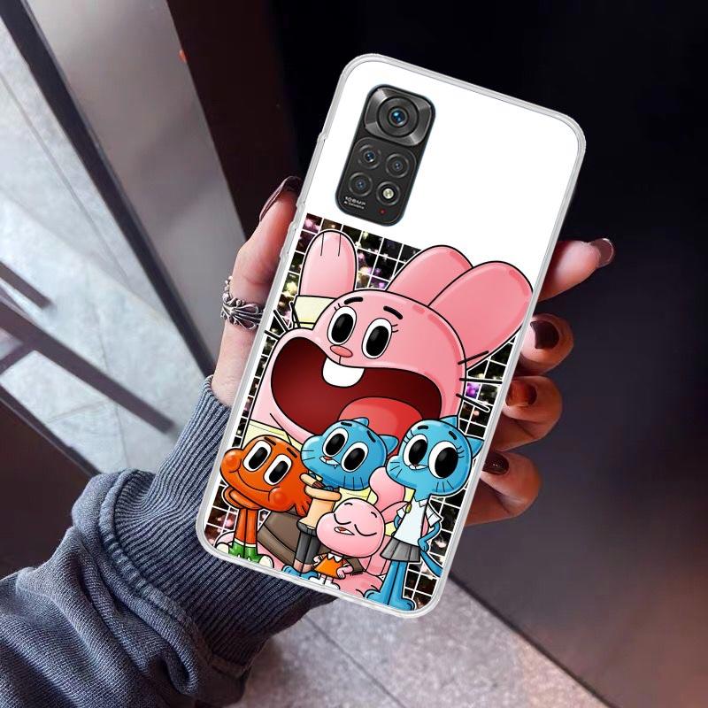 

The Amazing World Gumball Phone Case For Xiaomi Redmi Note 10 11 12 13 14 15 Pro Plus 11S 12S 14S 11T 11E 10S Soft TPU Back Cove Redmi Note 10 4G