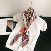 Spain Fashion Aztec Ethnic Floral Square Silk Scarf Ladies High Quality Print Soft Shawls And Wraps Bufanda Muslim Hijab 90*90Cm