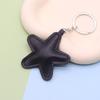 Fashion Star Shape Keychain Car Key Holder Colorful Pendant Leather Keyring  Hanging Accessory