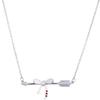 Anime Jewelry Cosplay Inuyasha Kikyou Sesshoumaru Necklace Women Bowknot Pendant Sweater Necklace Props Girls Birthday Gifts
