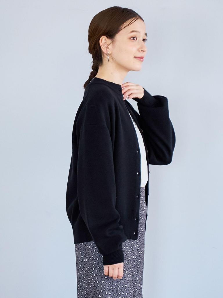 Cohen Mochi Mochi Mock Neck Knit Cardigan 76376000003 1150 LT.GRAY(11) M