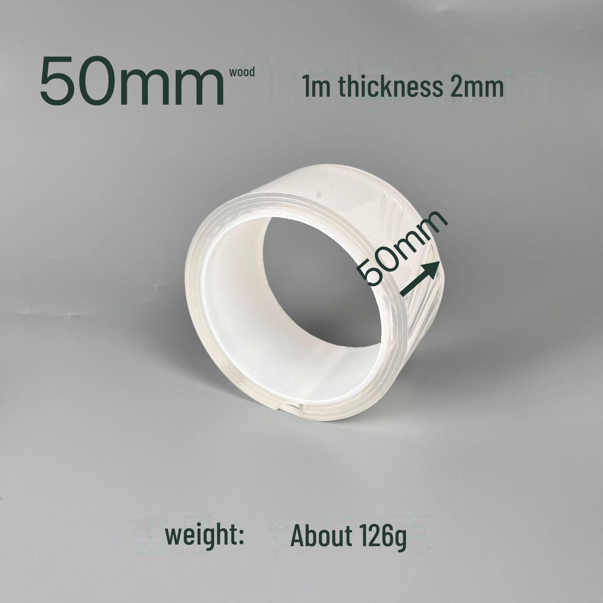 

Акриловая нано двухсторонняя водонепроницаемая прозрачная лента с бесследным клеем для стен и автомобилей 50mm*1m, thickness 2mm прозрачный