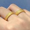 Golden Wheat Ear Couple Rings – Year-Round Fashion for Men & Women