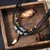 Wolf Fang Double Stacked Necklace Men's Ethnic Style Personality Design Jewelry Women's Premium Versatile Jewelry Tide