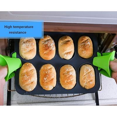 8 Loave Baguette Mold Loaf Pan Mini Baguette Baking Tray, Non-Stick Silicone French Bread Baking Mould DIY