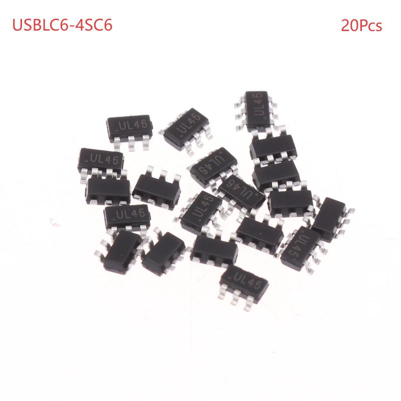10/20Pcs Usblc6-2Sc6 Sot23-6 Usblc6-4Sc6 Usblc6 Sot Ul26 Ul46 Sot23 New