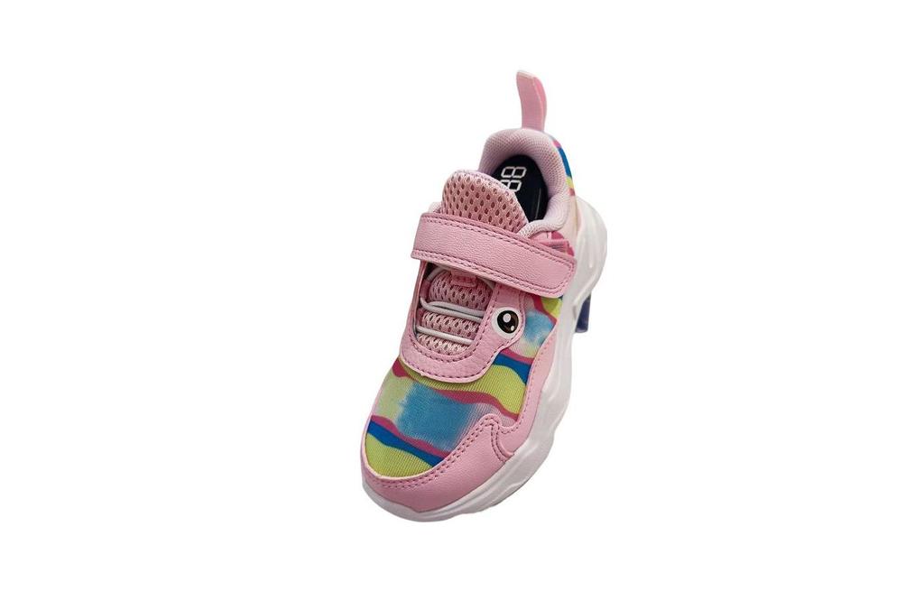 Li Ning YOUNG Flying Fish Slip Resistant Cushioning Abrasion Resistant Casual Shoes Pink Children Aged 3 7 Years Old YKNS082-4