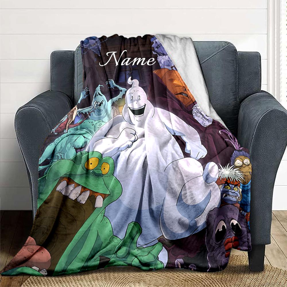 Custom Name "Superhero Friends Adventure" blanket for Couch & Bed, Plush Cozy Fuzzy Blanket Super Soft & Warm Blankets for Fall and Winter. 0908155