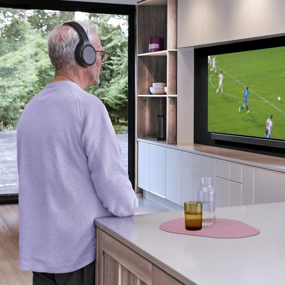 Cuffie wireless over-ear con stativo per TV